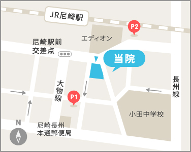 尼崎院駐車場イラストマップ