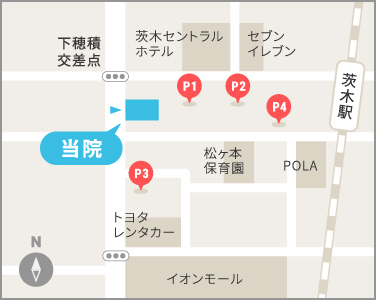 茨木院駐車場イラストマップ