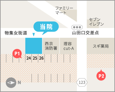 上桂院駐車場イラストマップ